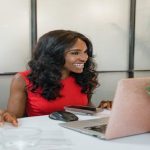 Nigerian entrepreneur using testing a responsive sites created with modern website builders.
